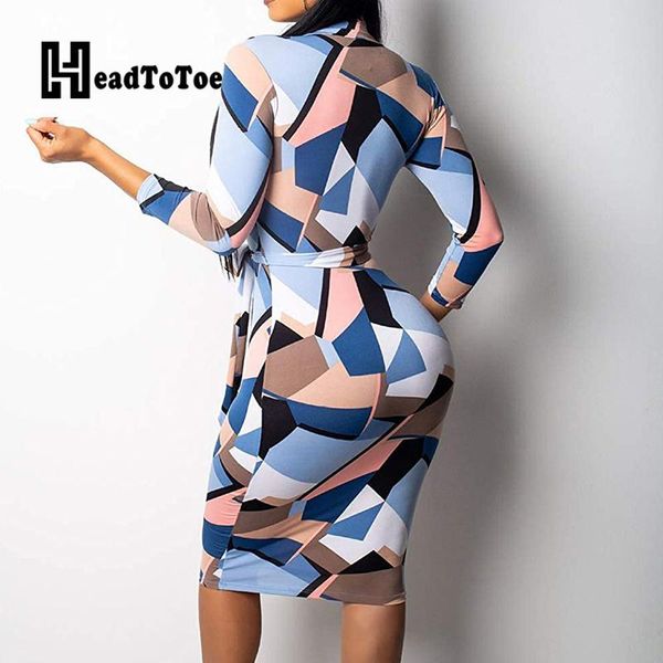 

casual dresses colorblock plaid print rits throat midi bodycon women's lace up taille long mouwen dress, Black;gray