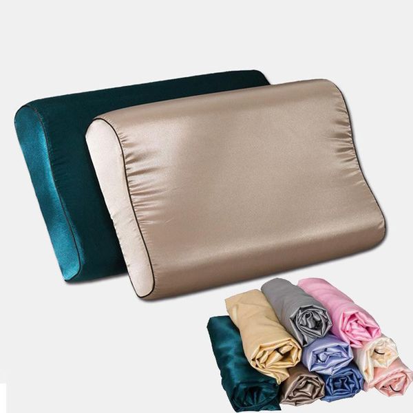 

pillow case solid color europe and america with zipper pillowcase decoration rectangular silk throw 40 x60cm 30x50cm