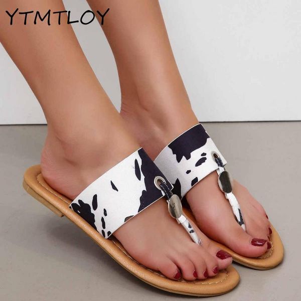 

slippers ladies sandals summer breathable flat bottom women's shoes fish mouth toe snake print beach non-slip, Black