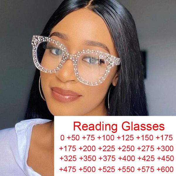 

sunglasses presbyopia anti blue light glasses woman brand designer square star frame vintage reading vision care eyewear +0~+6.00, White;black