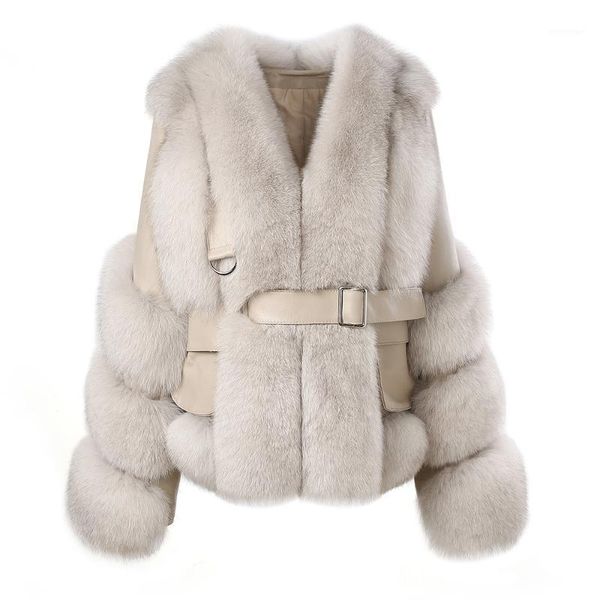 

women's fur & faux winter thick warm jackets lambskin women genuine sheepskin leather real coats 2021 lady outwear s7943, Black