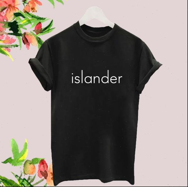 

womens islander love island print women tshirt cotton casual funny t shirt for lady yong girl tee drop, White