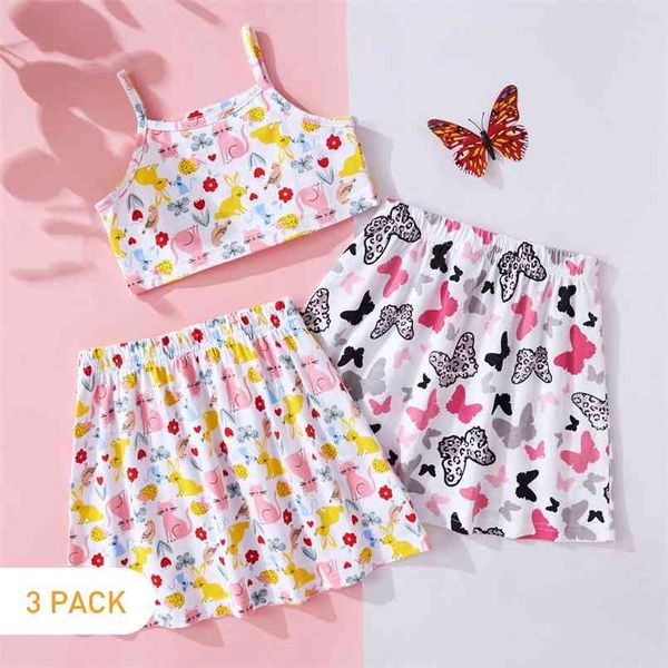 

summer 3-pack baby / toddler rabbit and skirt set 210528, White