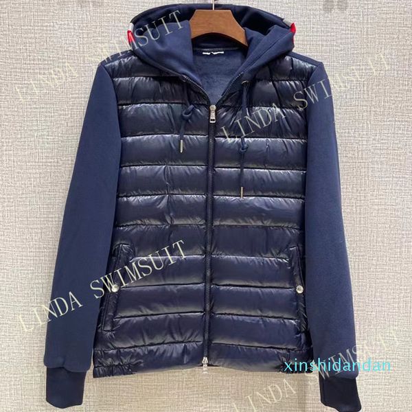 

men women designer real duck down jackets tech fleece jacket winter outdoor cold-proof thickened warm stracket suit casual x12, Black