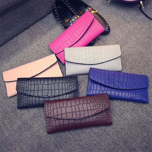 

wallets wallet ms. 2021 fashion casual long clutch korean pu leather coin purse cute womens mini, Red;black