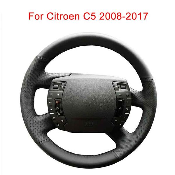 

steering wheel covers customize car cover for c5 2008-2021 leather braid