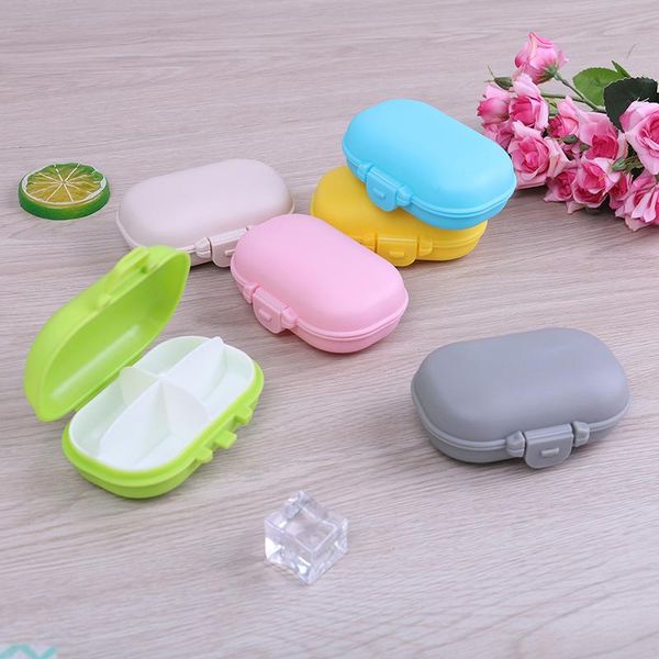 

storage bottles & jars portable 4 compartments box plastic splitter container