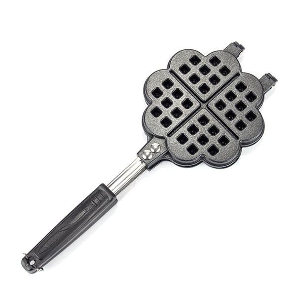 

baking moulds diy heart-shaped egg waffle cake mold pan nonstick double side biscuits muffin mould pot bakeware tools