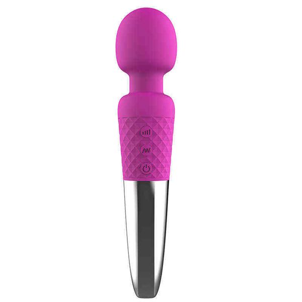 NXY vibradores vibrador de silicone 20 modos de vibração poderoso vibratório av varinha vaginal massageador médico brinquedo sexual para as mulheres 0106