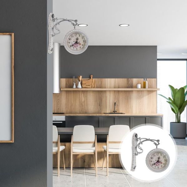 

wall clocks 1pc household hanging clock creative decoration (white)