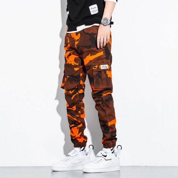 

men's pants multi-pocket camo harem men brand multiple color camouflage military tactical cargo pant joggers trousers with pockets, Black
