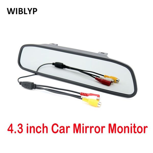 

car video 4.3 inch tft lcd color mirror monitor display hd rear view camera for night vision reversing