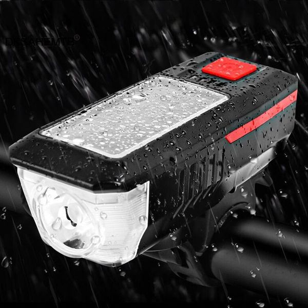 

bike lights bicycle usb rechargeable waterproof front light 3 modes and t6 led beads headlight mj