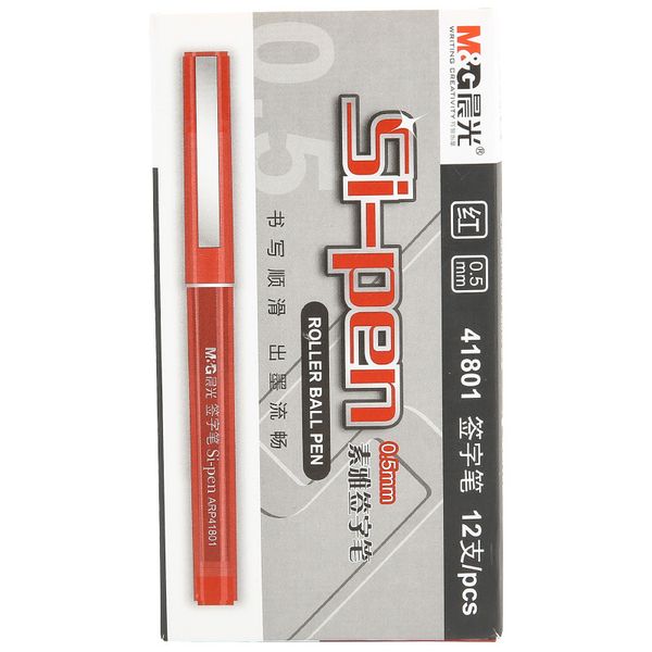 

stationery chenguang 0.5mm ceramic ball bead direct liquid needle neutral pen signature walking arp41801