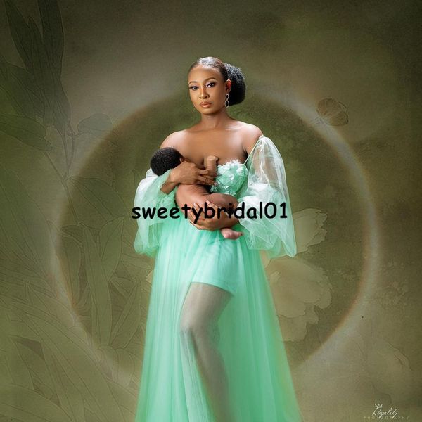 

vogue off the shoulder illusion maternity prom dress for pshoot pregnant bodysuit party dresses, Black