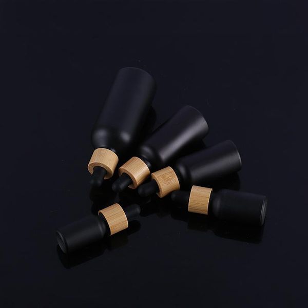 

storage bottles & jars mablack glass dropper bottle natural bamboo cap avoid light preservation refill essence massage face oil