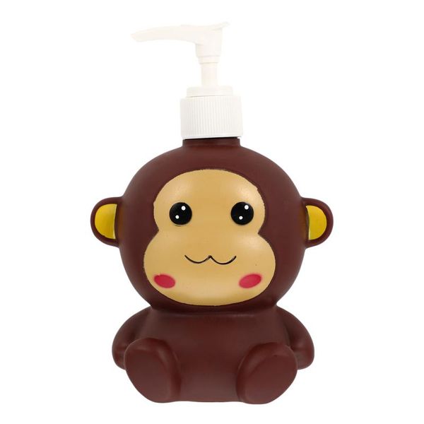

liquid soap dispenser 1pc cartoon hand washing bottle press empty shampoo (monkey)