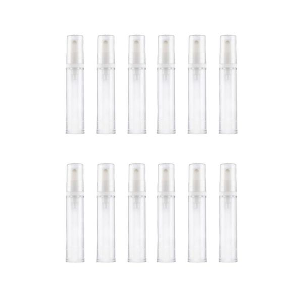 

storage bottles & jars 12pcs empty spray bottle sprayer fine mist press pump random nozzle style (5ml white)