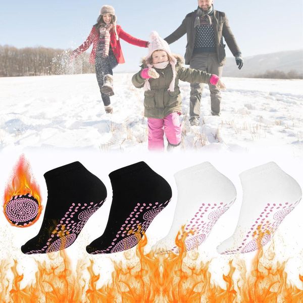 Calzini sportivi 1 paio di tormalina calda magnetica terapia autoriscaldante calzino per alleviare il dolore alla caviglia inverno sci fitness sport termico
