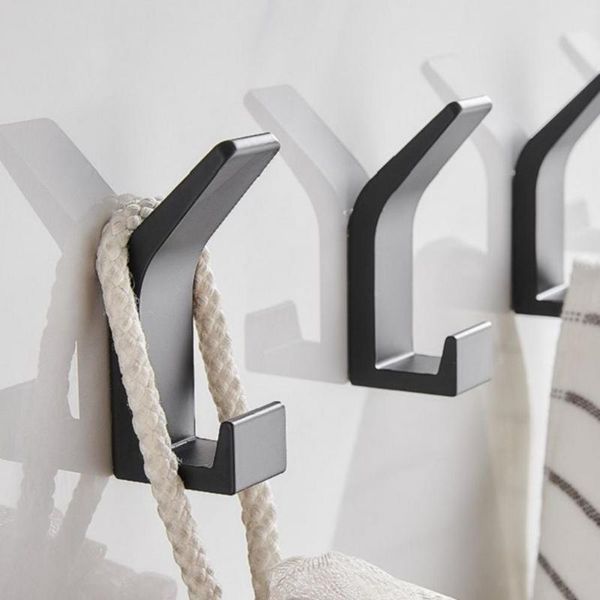 

5pcs wall wardrobe clothes bag support door hook hanger strong load bearing fixed storage hooks organizer & rails