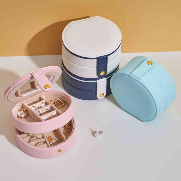 

cosmetic bags travel portable simple jewelry storage box earrings necklace