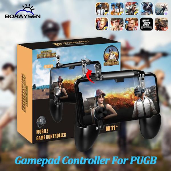 

game controllers & joysticks w11+ gamepad triggers for pubg mobile controller l1 r1 trigger fire shooter button control joystick andr