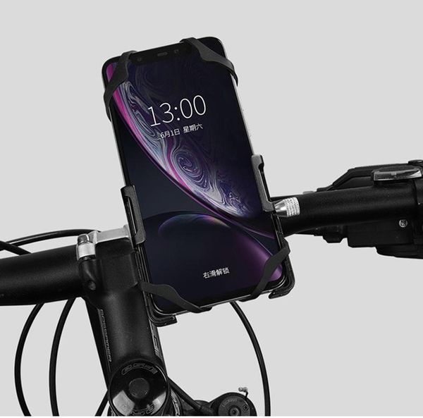 

aluminum alloy bicycle mobile phone holder enhanced four-claw design stand for bike electric motorcycle cell mounts & holders