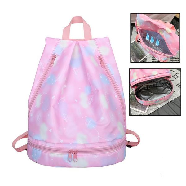 

outdoor bags women's sports bag for shoes school female yoga waterproof swimming beach weekend fitness gym travel shoulder backpack