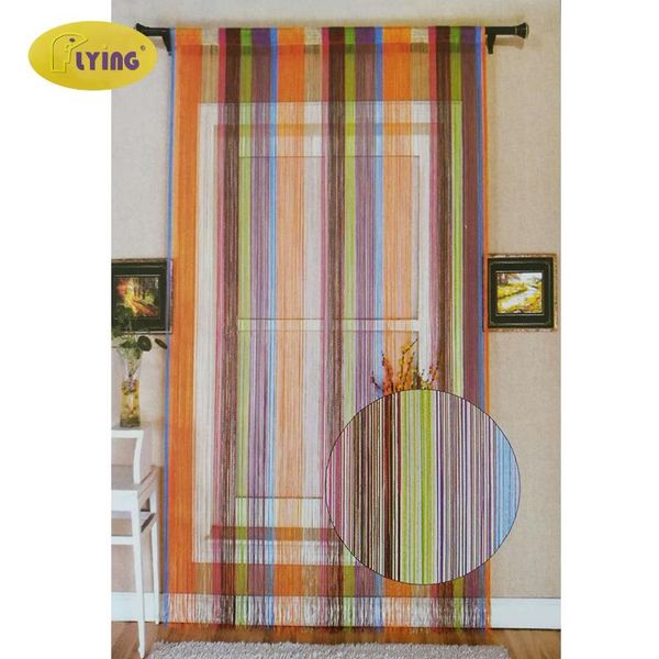 Tende per tende Volanti Finestra multicolore Divisore per porte Nappe Tende per tende Valance Room Screen Blind Strip Fringe Line