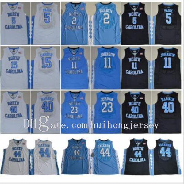 

new men ncaa north carolina tar heels michael college 5 nassir little carter32 luke maye barnes vince 2019 unc blue basketball jerseys, Black