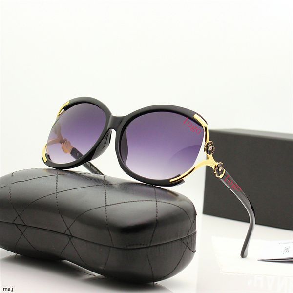 

2021 new women's classic anti ultraviolet sunglasses small sunglasses fashion camellia large frame thin face, White;black