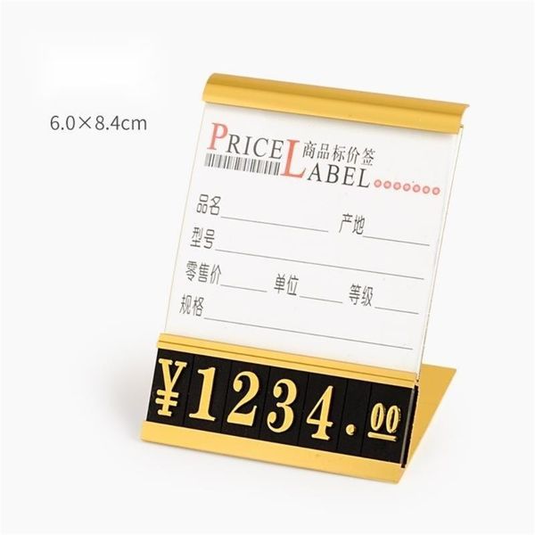 

frames table sign holder 1 line price tag cube