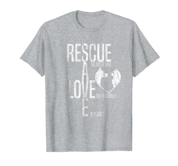 

rescue save love t-shirt funny dog cat animal rescue tee, White;black