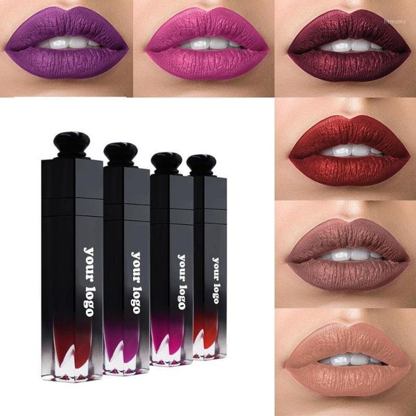 

matte lipstick waterproof lip gloss liquid wholesale makeup long lasting oem cosmetics1