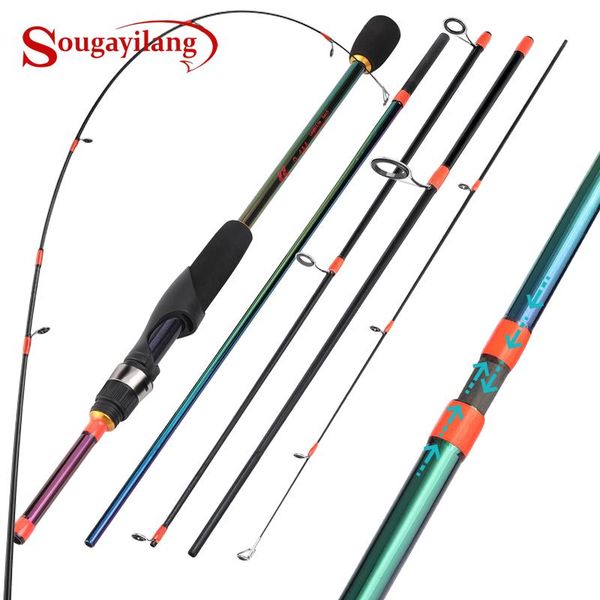 

boat fishing rods sougayilang ul spinning casting throw rod 5 sections 1.8-2.4m high carbon fiber travel accessories