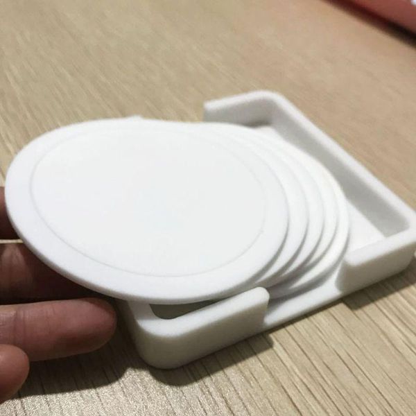 

mats & pads 7pcs non-slip silicone drinking set holder cup mat 35ed