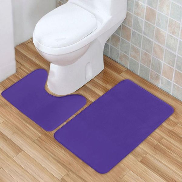 

2pieces bathroom rugs bath mats