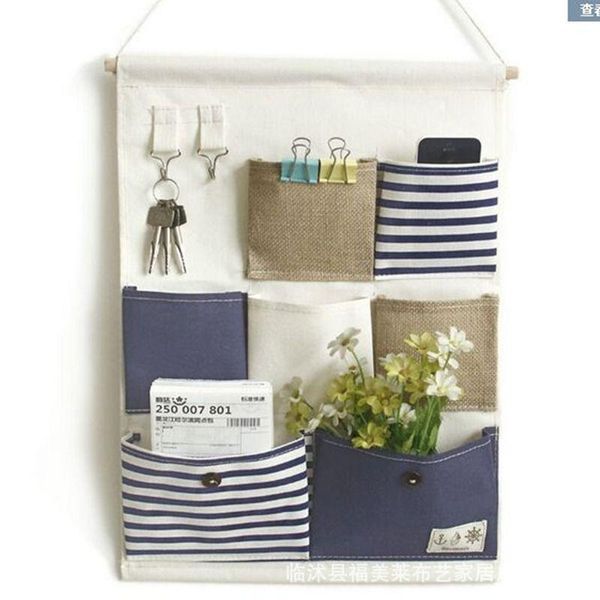 

storage bags bag hanging wardrobe home wall type door dormitory multi-layer fabric creative