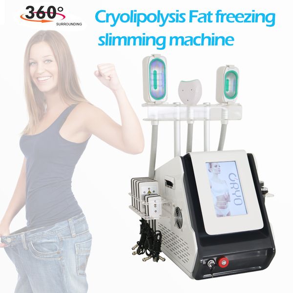 7 em 1 máquina de emagrecimento Cryolipolysis congelando gordura 360 Cryo Cooler CruiLipsolise Abdomen Slim Anti Celulite Máquinas