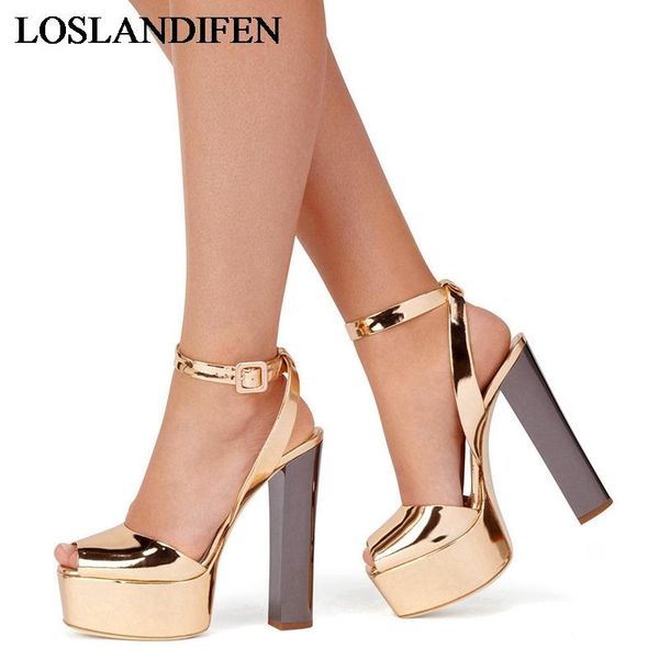 

fashion sweet summer shoes elegant bead simple buckle party wedding high heels big size sandals tl-a0029, Black