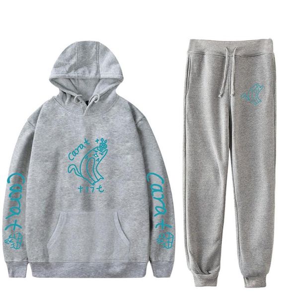 

men's tracksuits seventeen brand clothing fashion tracksuit casual sportsuit men hoodies sweatshirts sportswear coat + pant set, Gray