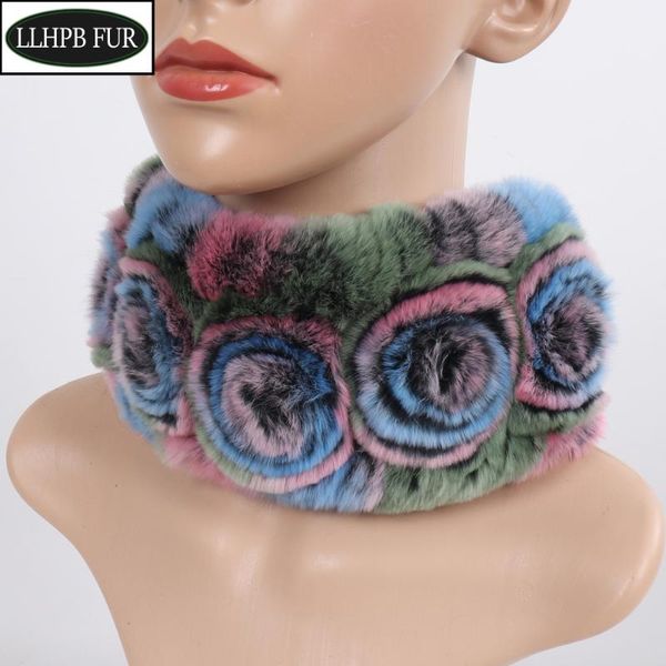 

scarves winter women elasticity real rex fur scarf natural warm lady knitted headband muffler, Blue;gray