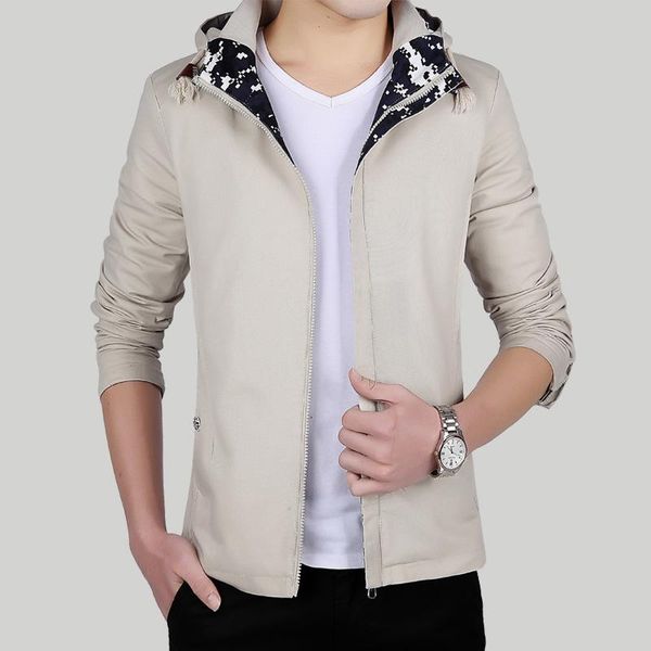 

men's jackets boollili jacket men spring autumn casual slim cotton hood mens and coats plus size, Black;brown