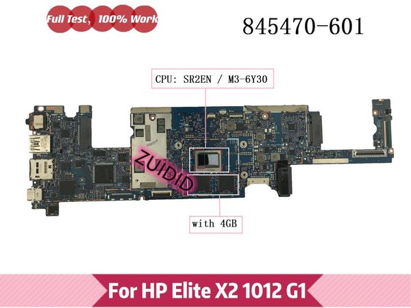 

motherboards 845486-601 for elite x2 1012 g1 lapmotherboard 845486-501 845486-001 with sr2em m5-6y54 cpu 8gb rmb 100% test ok