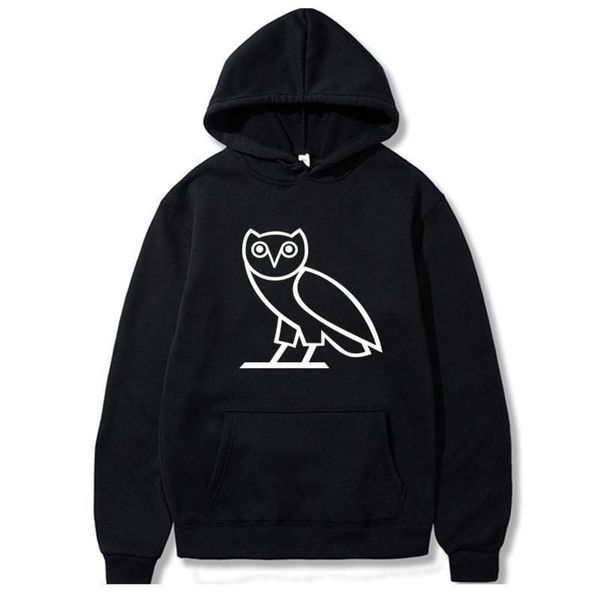 

hoodie autumn and winter owl men's hooded sweater hg5g, Black