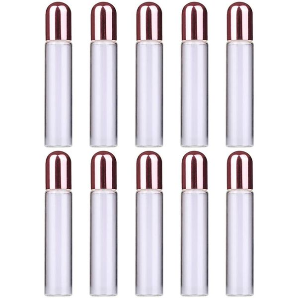 

storage bottles & jars 10pcs essential oil glass roller container dispenser (3ml)