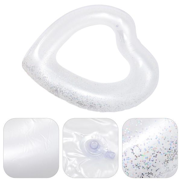 

life vest & buoy lively sequin swim ring heart sequined pvc shape rings