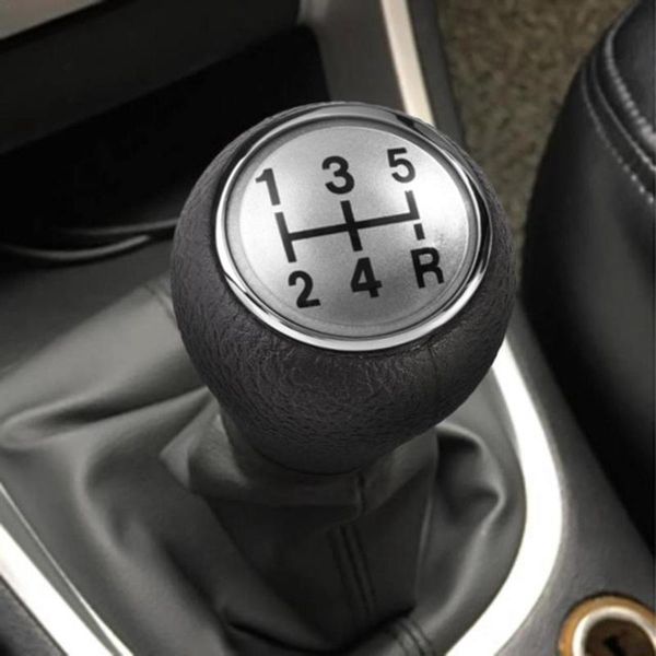 

shift knob 5 speed car black & silver gear head stick for 106 107 206 207 306 307 308 boxer expert partner level