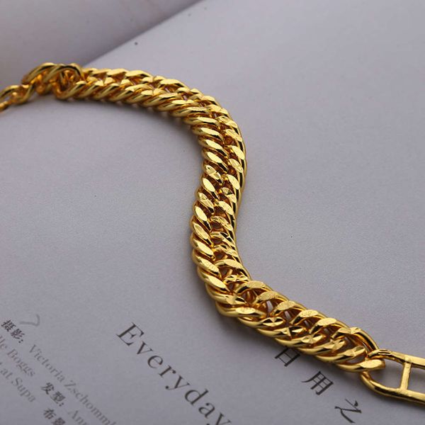 

jewelry electroplated gold bracelet 12mm hip hop style bracelet, Black