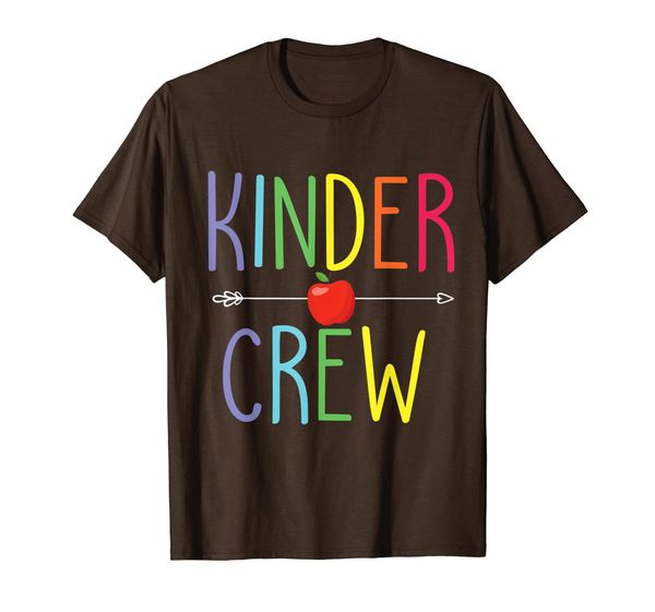 

kindergarten teacher t-shirt kinder crew first day of school t-shirt, White;black
